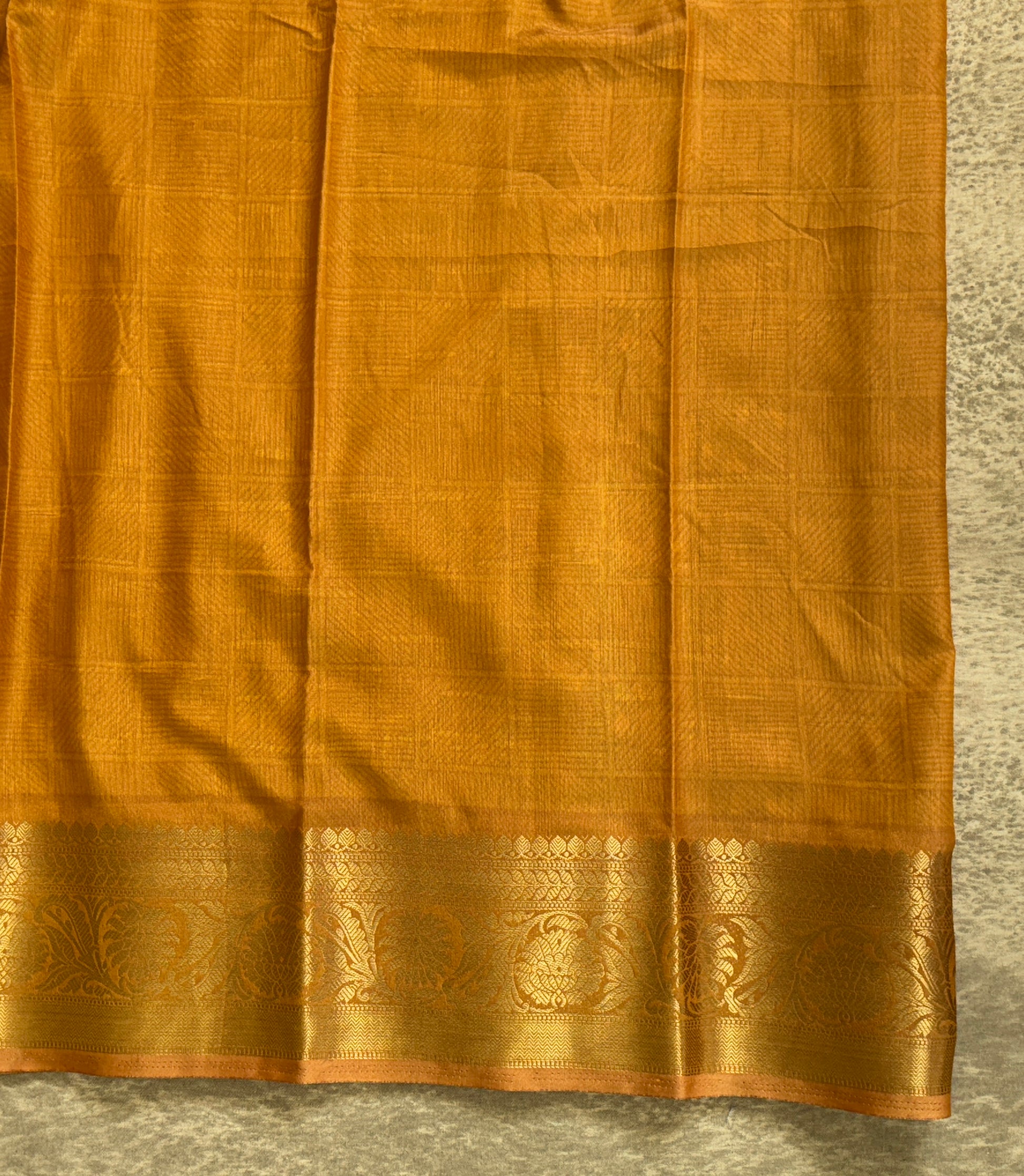 Orange Sana Silk Saree