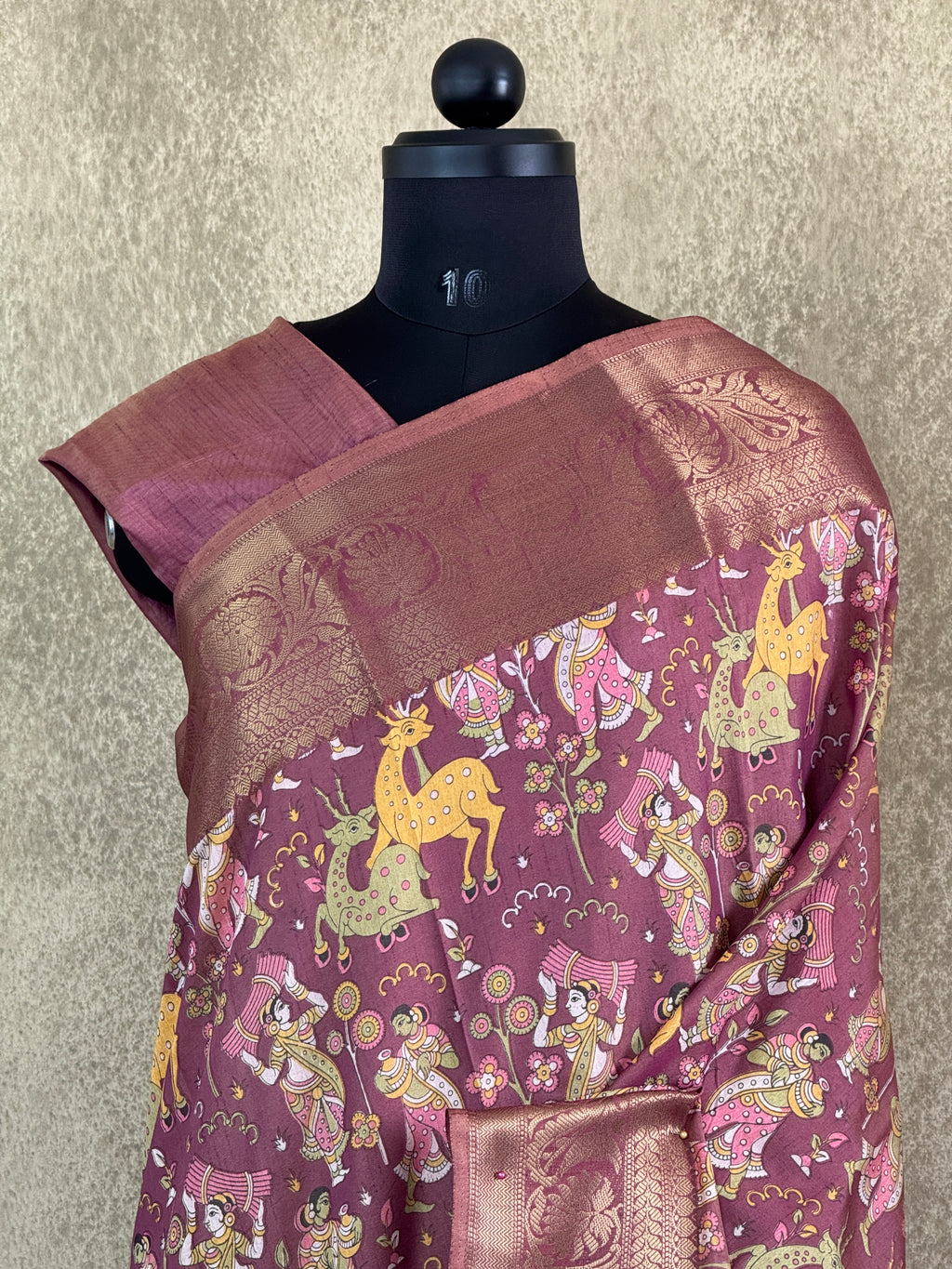 Maroon Sana Silk Saree