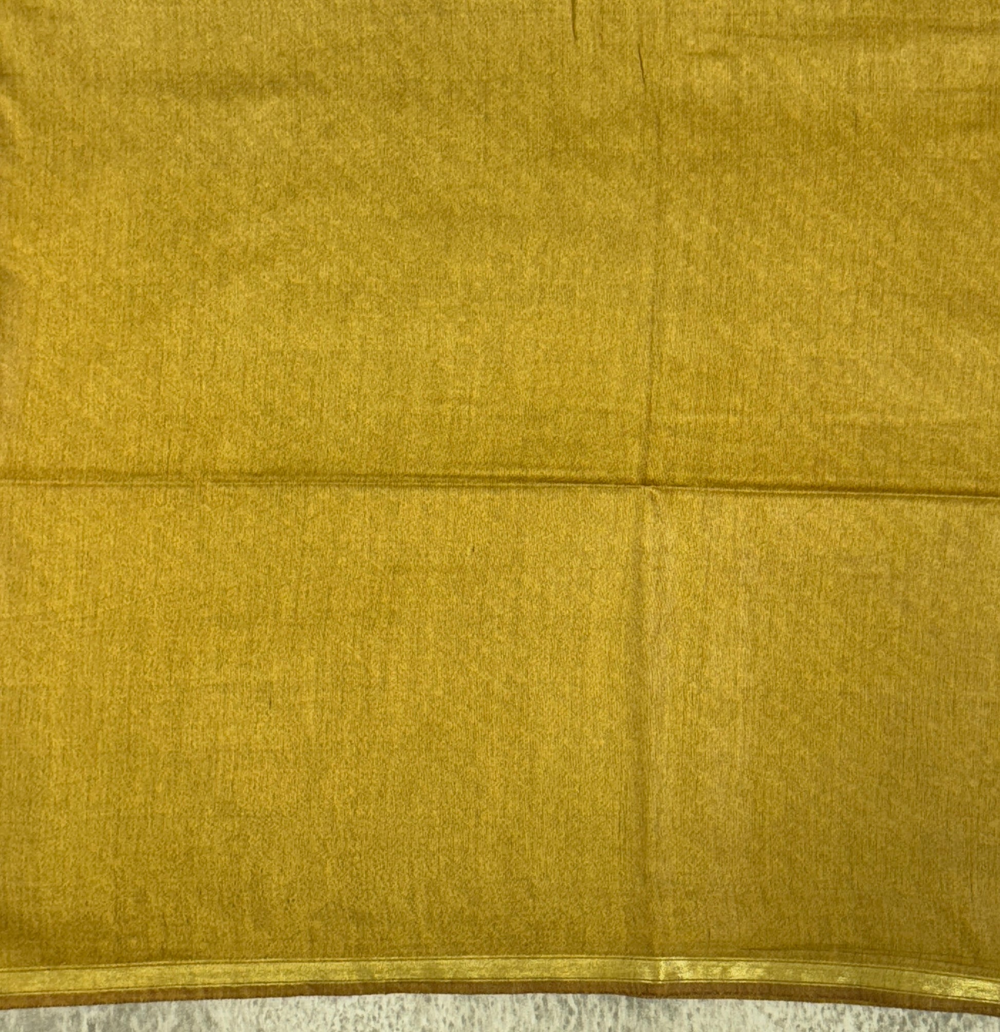 Mustard Yellow with Bandhani Pattern - Soft Cotton Saree