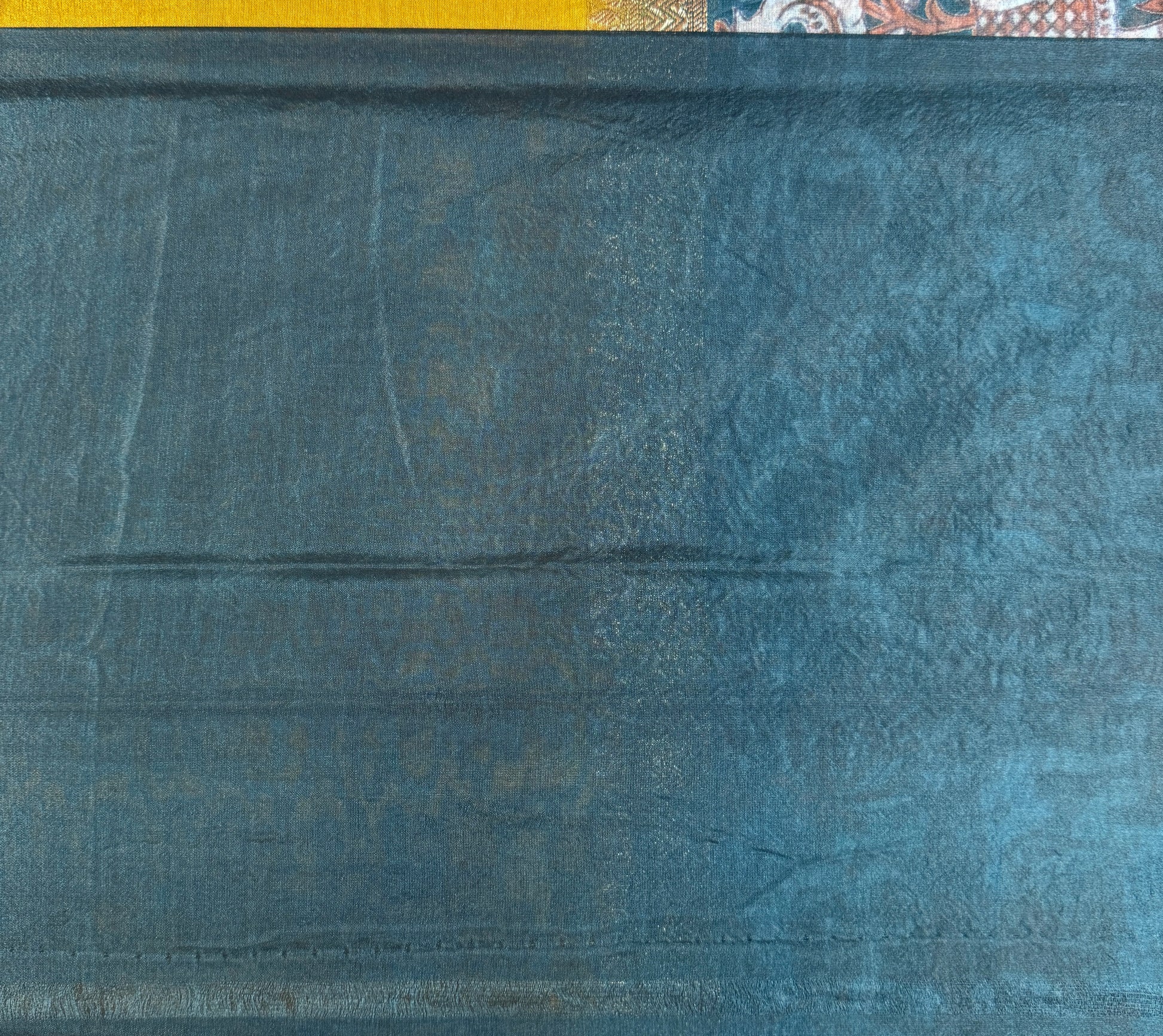 Sea Green Saree - Organza