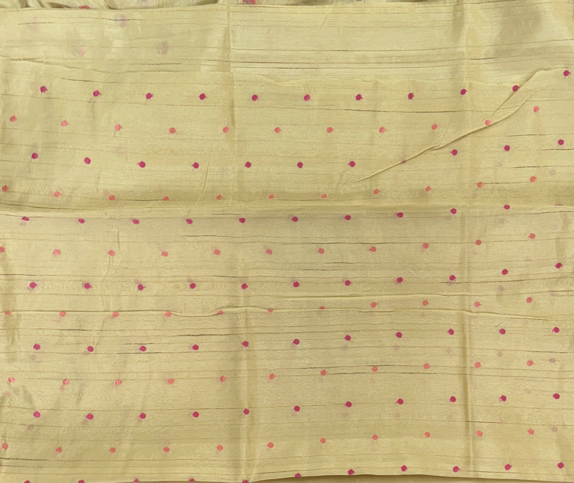 Pastel Yellow with CutWork Embroidery Border- Tussar Silk Saree