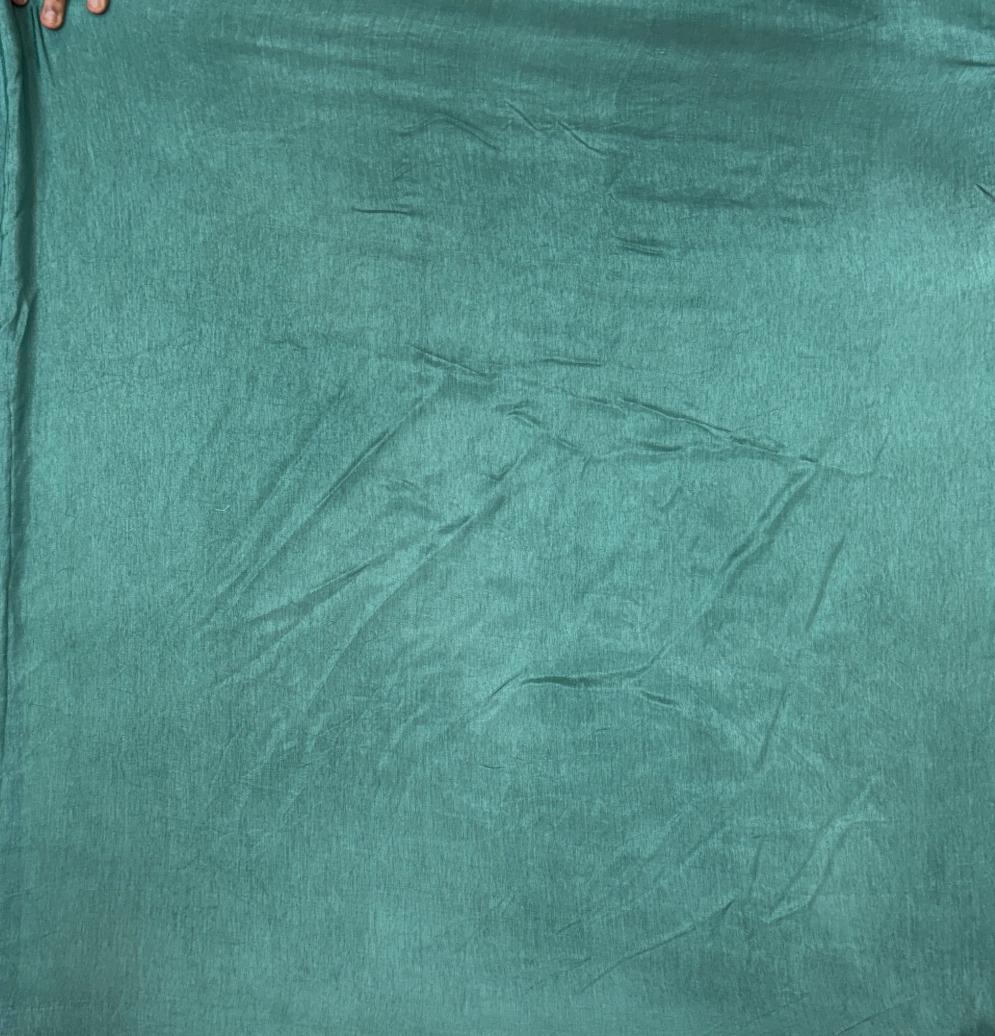 Sea Green with Butterfly Motifs  - Matka Silk Saree