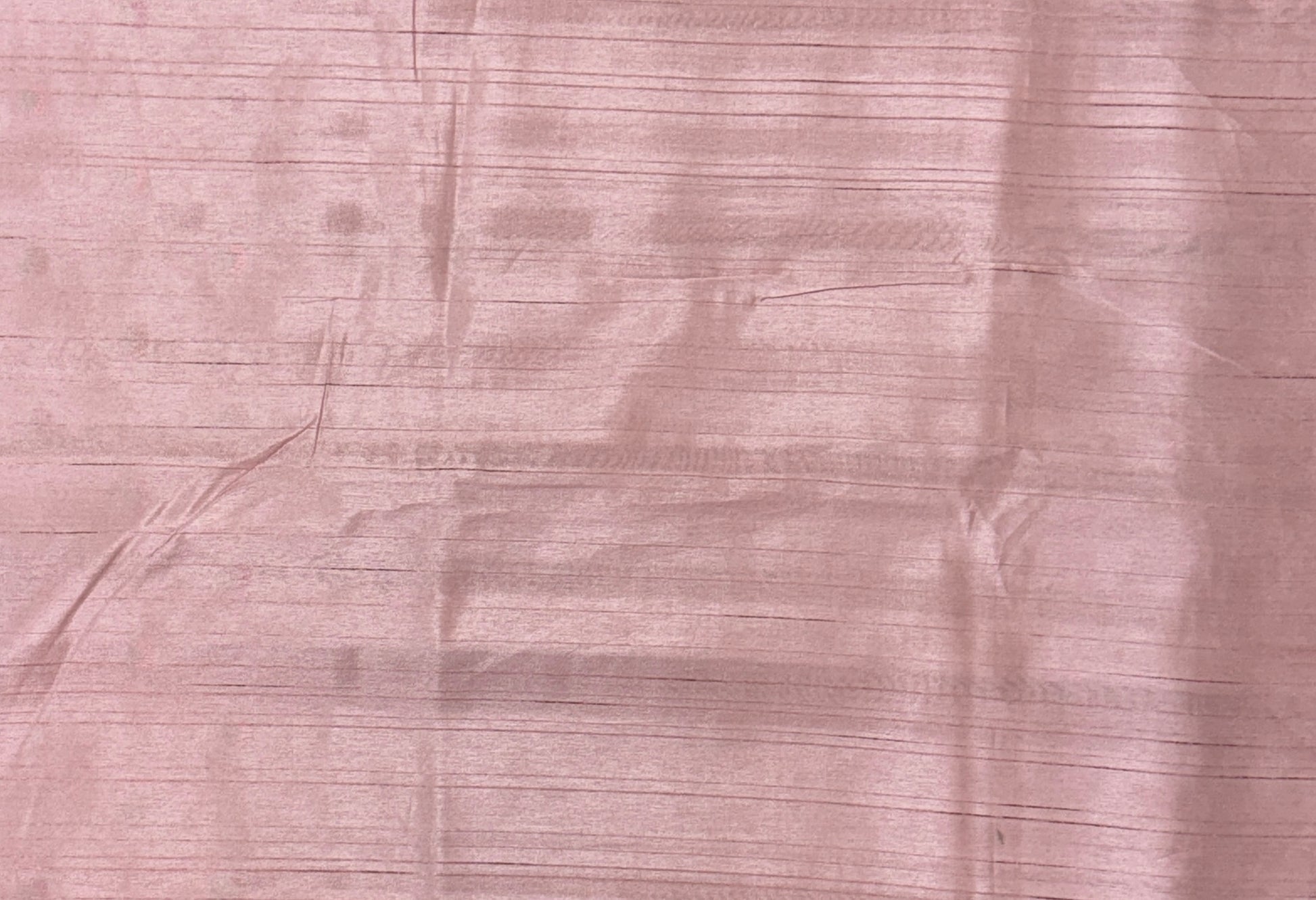 Pastel Pink with CutWork Embroidery Border- Tussar Silk Saree
