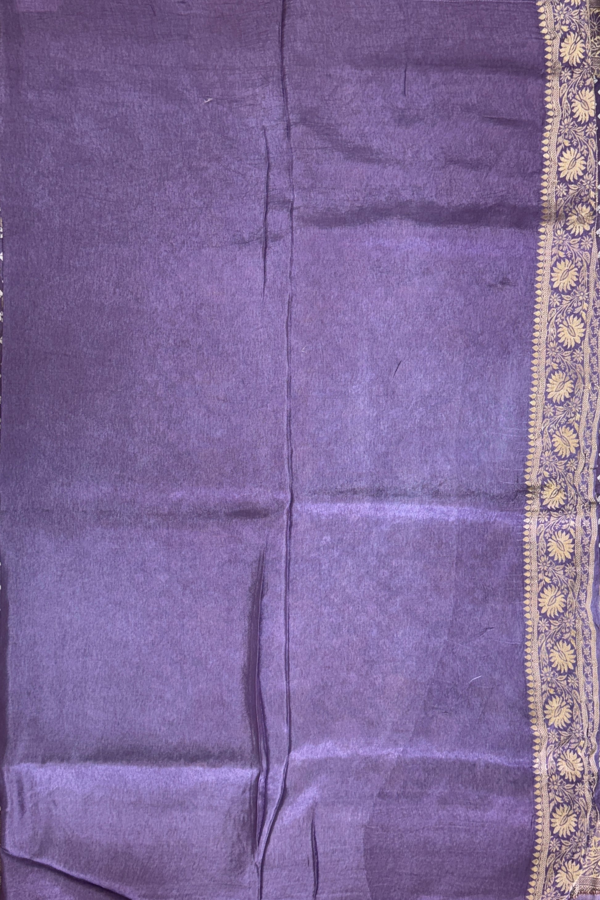 Lavender with Bandhani Pattern  - Matka Silk Saree