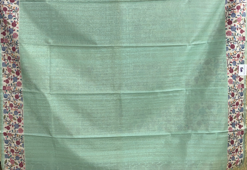 Black with Beige - Munga Silk Saree