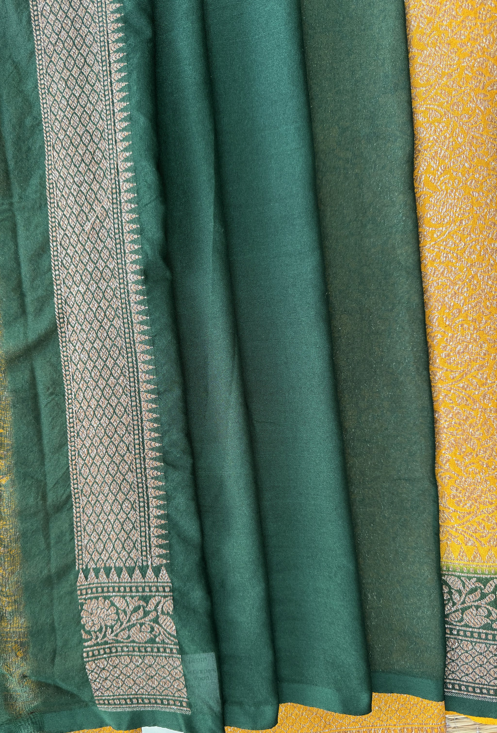 Mango Yellow - Katan Banarasi Silk Saree